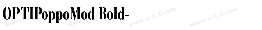 OPTIPoppoMod Bold字体转换